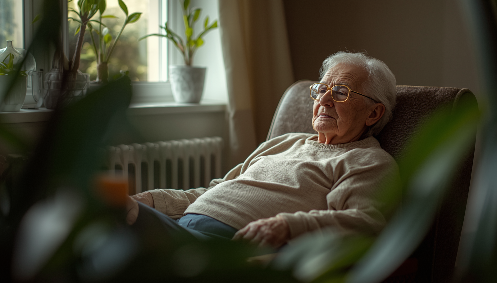 Elderly person at home